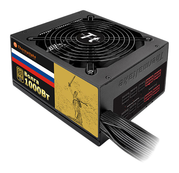 

Блок питания компьютера Thermaltake Русское Золото Волга 1000Вт W0429RE, W0429