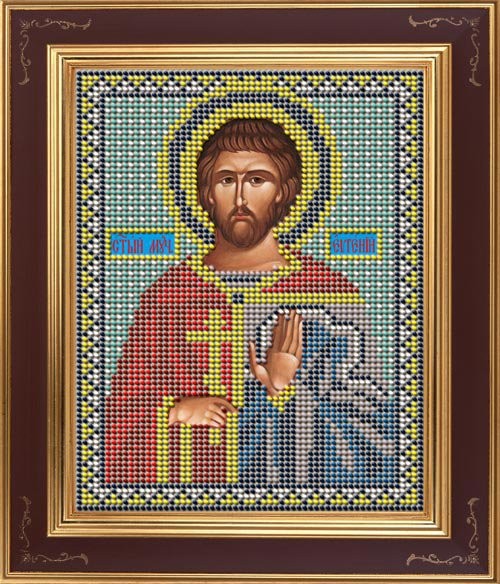 

Вышивка бисером Galla Collection М213 Св.Евгений 12х15 см