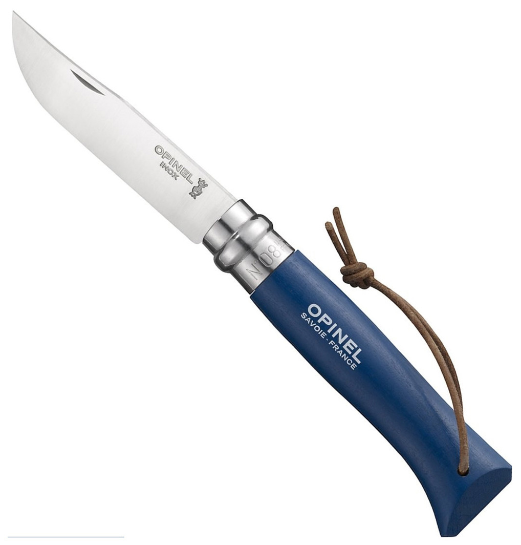 фото Туристический нож opinel 001979 №8 tradition bushwhacker blue