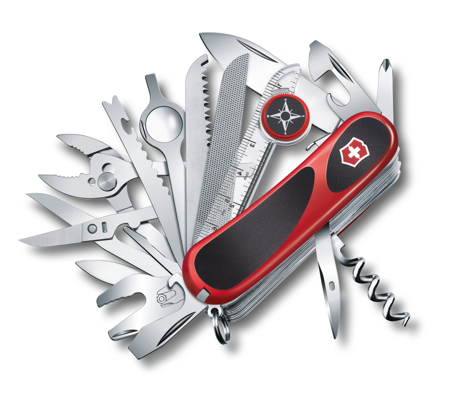 

Мультитул Victorinox EvoGrip, красный/черный, 31 опций, EvoGrip