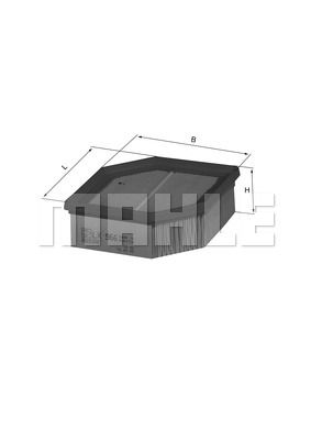 фото Фильтр воздушный knecht lx 966 mahle/knecht