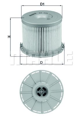 фото Фильтр топливный knecht kx 505d mahle/knecht