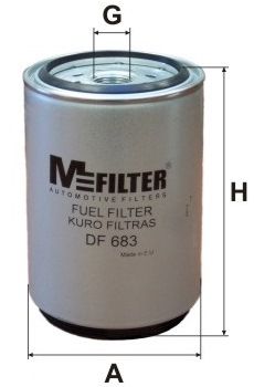 фото Фильтр топливный mfilter df 683