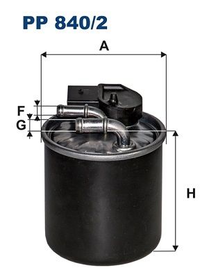 фото Фильтр топливный filtron pp840/2