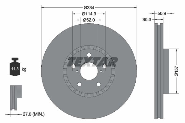 Тормозной диск Textar 92147903