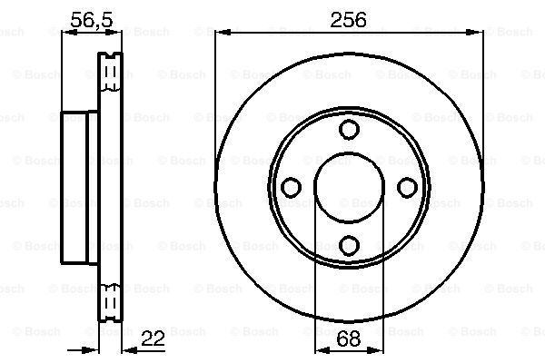 фото Тормозной диск bosch 0986478550