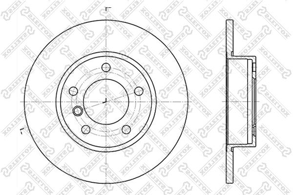 фото Тормозной диск stellox 6020-1524-sx