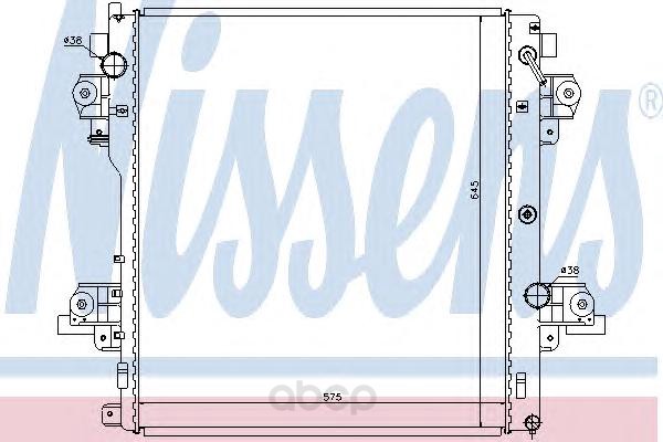 фото Радиатор охлаждения двигателя nissens 646824