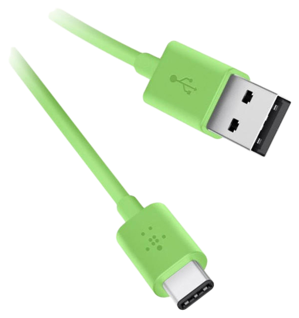 фото Кабель belkin f2cu032 type-c 1,8м green