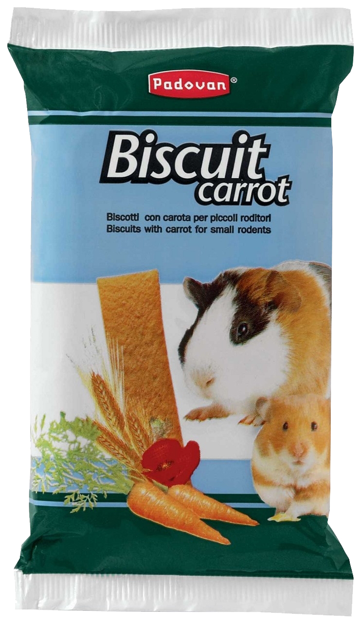Лакомство для грызунов Padovan Biscuit carrot, 30г