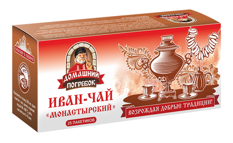 Иван-чай Домашний Погребок монастырский 25 пакетиков