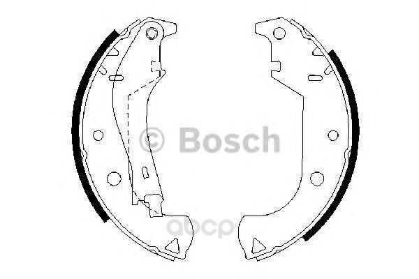 

Тормозные колодки барабанные fiat doblo all 01 с рычажком BOSCH 0986487626 BOSCH 986487626