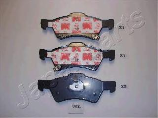 фото Колодки дисковые передние disk 16'' chrysler voyager 2.4i-3.8i 00 japanparts pa002af