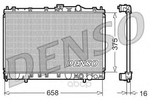 

Радиатор системы охлаждения mitsubishi colt/lancer 1.6 92 Denso DRM45002