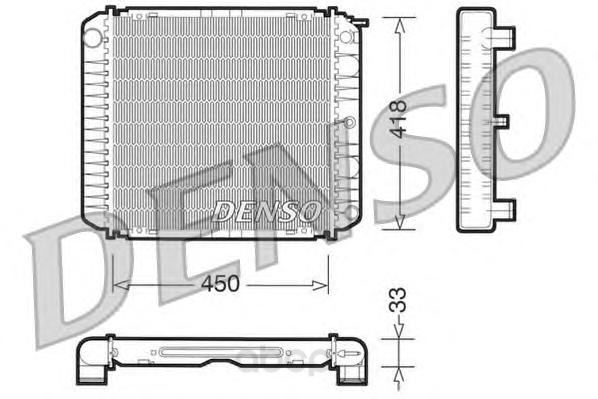 

Радиатор 450x418 Denso DRM33004