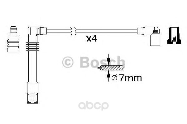 

Комплект высоковольтных проводов BOSCH 0986356305
