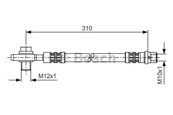 фото Шланг тормозной системы bosch 1 987 476 308