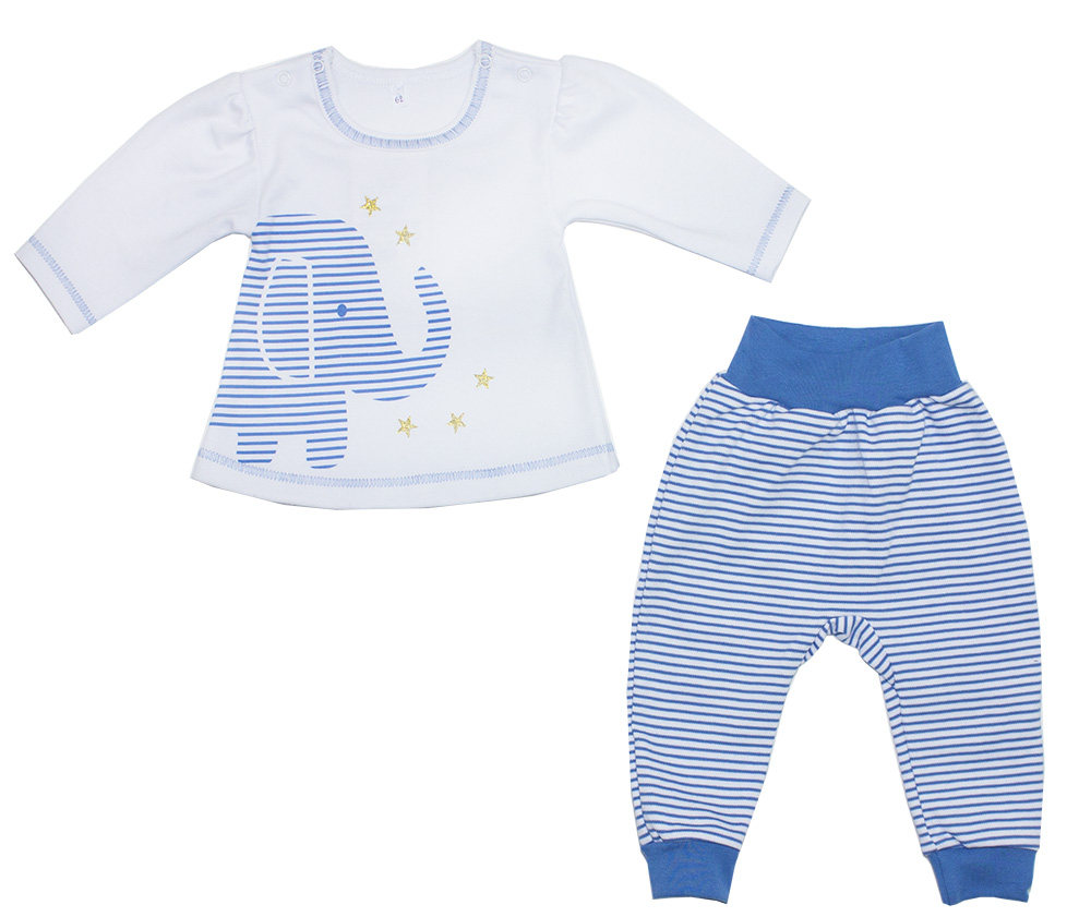 

Комплект одежды Осьминожка, цв. синий р.68, Слоник в звездах