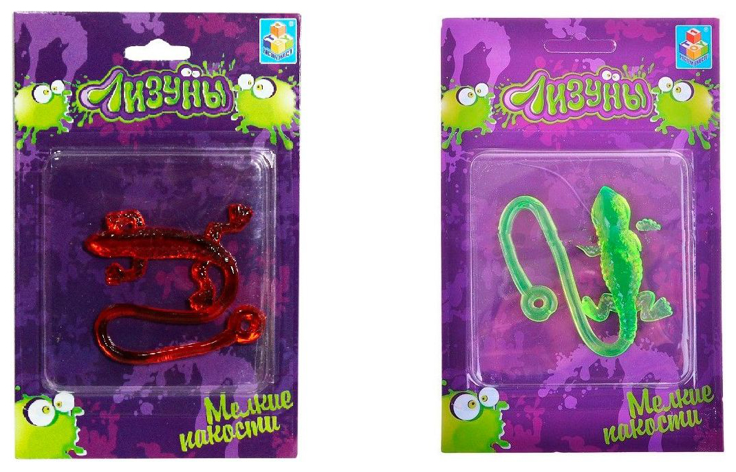 

Лизуны 1TOY звери 6х4, 15 см Т56315, в ассортименте