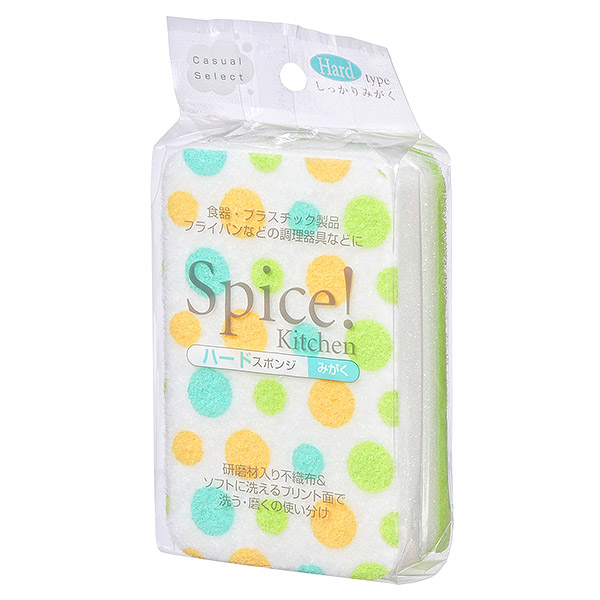 фото Губка для чистки ванн жесткая spice, 1 шт can do