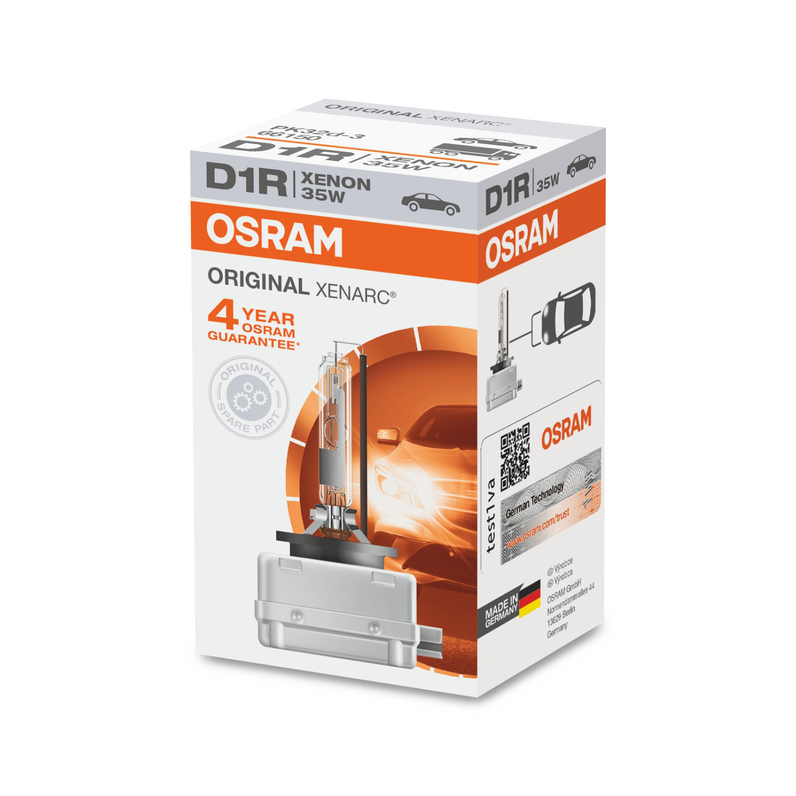 Лампа ксеноновая D1R Osram XENARC ORIGINAL - 66150