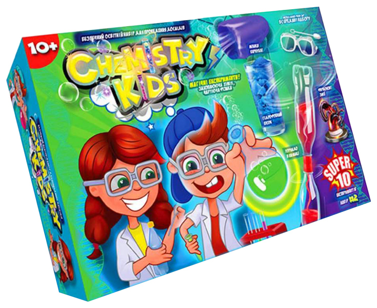 фото Набор для опытов danko toys chemistry kids 10 магических экспериментов chk-01-02