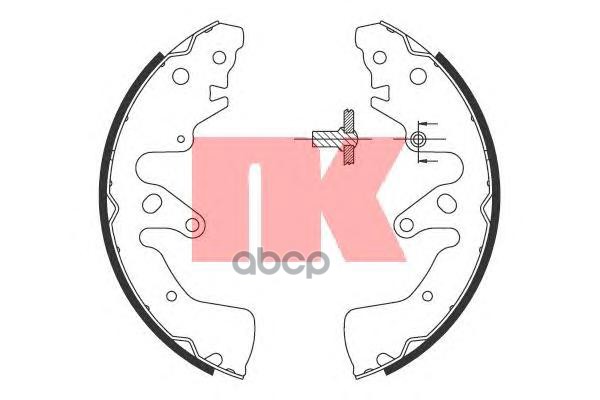 

Комплект тормозных колодок Nk 2752783