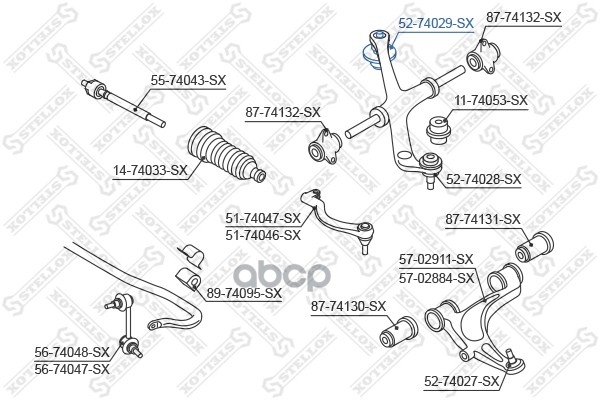 

Шаровая опора Stellox 5274029SX