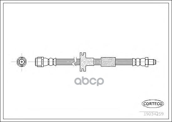 фото Шланг тормозной системы corteco 19034259