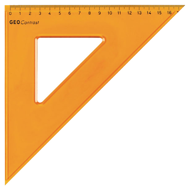 

Треугольник Aristo AH22425 45°/45° с канавкой 17 см, AH22425