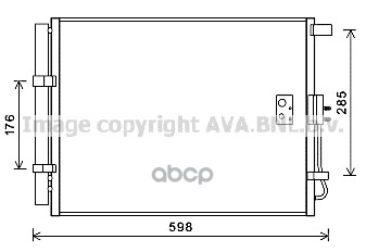 фото Радиатор кондиционера ava quality cooling hy5373d