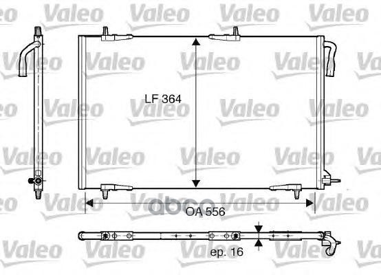 фото Радиатор кондиционера valeo 818000