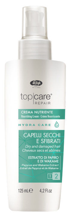 фото Крем питательный мгновенного действия для волос / top care repair hydra care 125 мл lisap milano