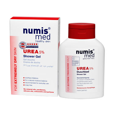 Гель для душа Numis Med с 5 % мочевиной, 200 мл антивозрастная высокоэффективная сыворотка для кожи вокруг глаз cosmedix eye doctor 7 мл
