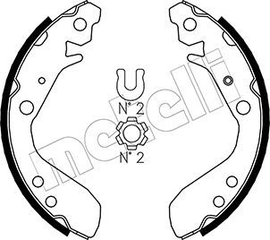 

Комплект тормозных колодок METELLI 53-0158