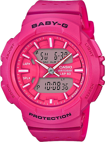 фото Японские спортивные наручные часы casio baby-g bga-240-4a с хронографом