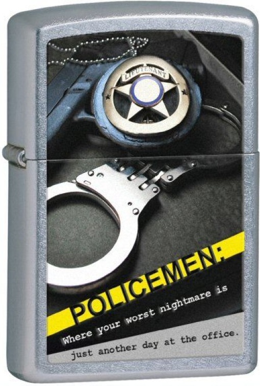 

Бензиновая зажигалка Zippo №28279 Street Chrome, Серебристый;черный, №28279