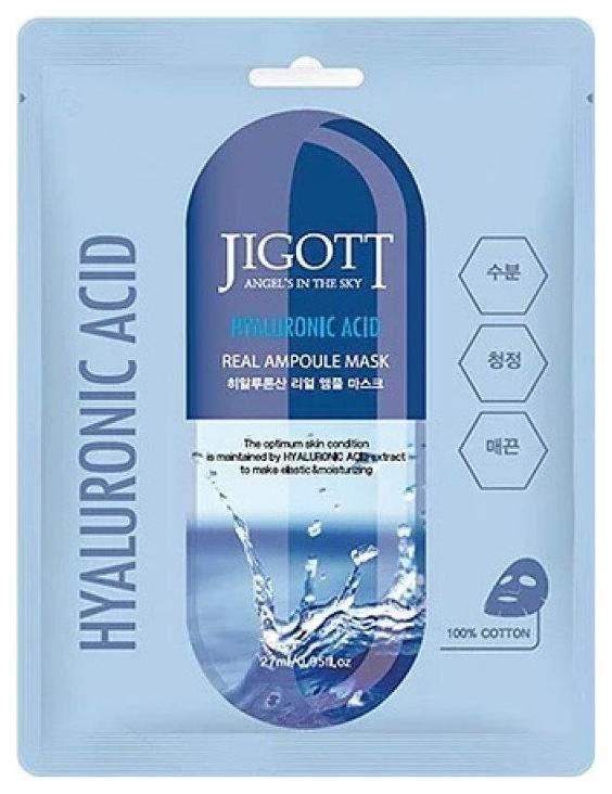 фото Маска для лица jigott hyaluronic acid 27 мл