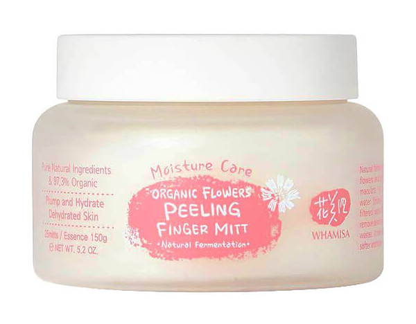 фото Пилинг для лица whamisa organic flowers peeling finger mitt moisture care 180 г