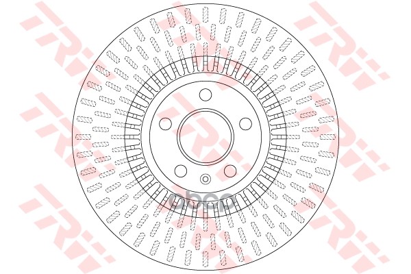 фото Тормозной диск trw/lucas для df6216