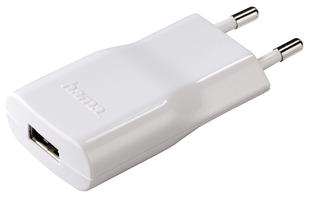 фото Сетевое зарядное устройство hama power piccolino, 1xusb, 2,1 a, white