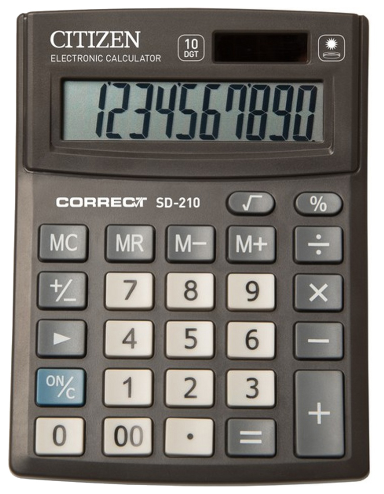 

Калькулятор CiTiZEN SD-210 Черный, sD-210
