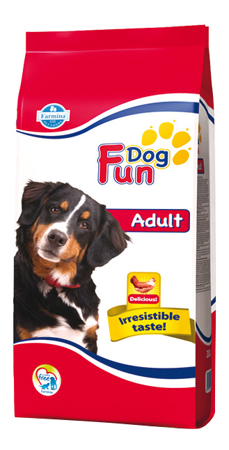 фото Сухой корм для собак farmina fun dog adult, курица, 20кг