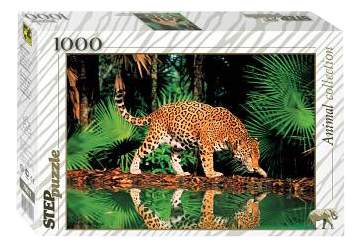 

Пазл Step Puzzle 1000 деталей, леопард у воды 1000 деталей