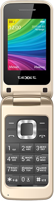 фото Мобильный телефон texet tm-204 beige