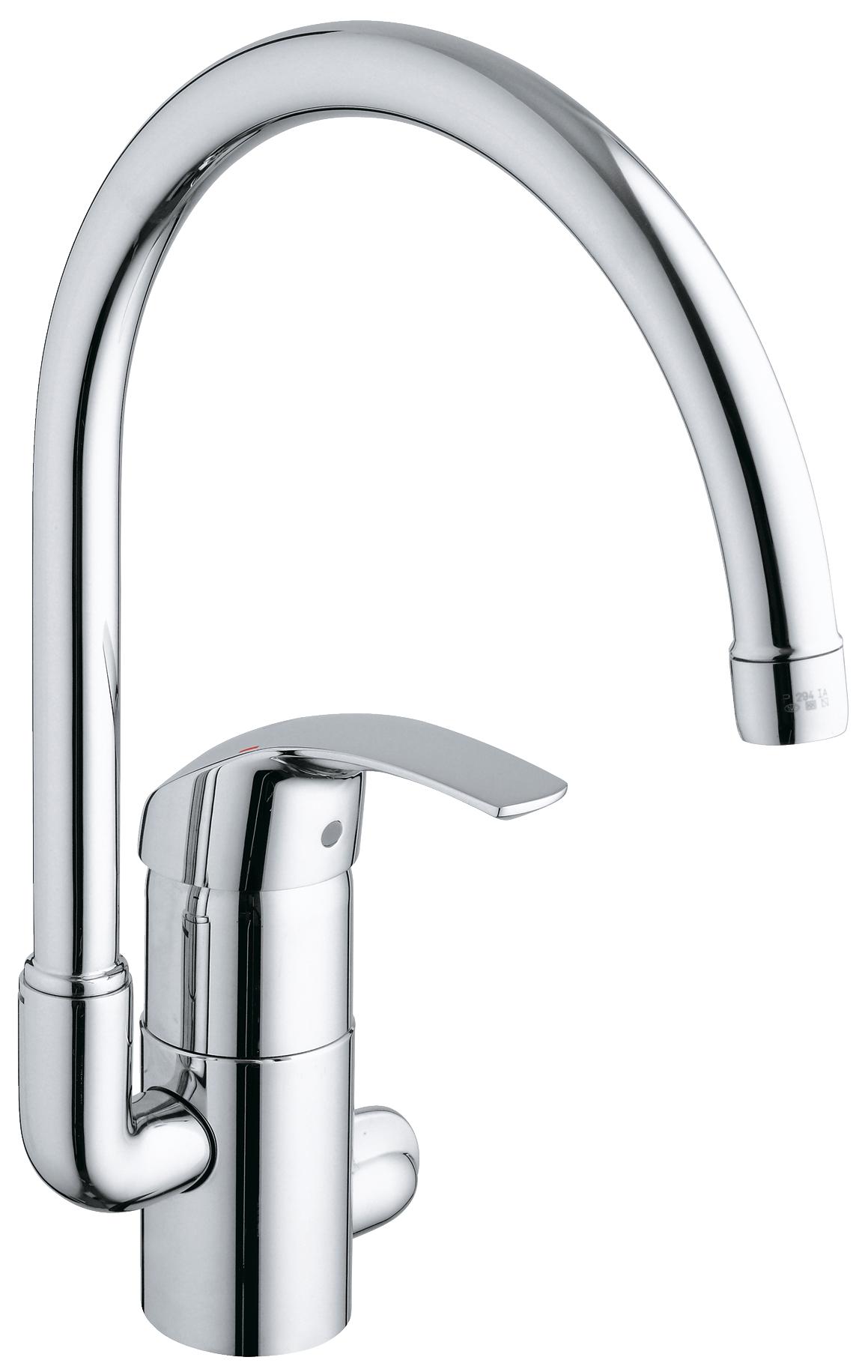 фото Смеситель для кухонной мойки grohe eurosmart 33490001 хром