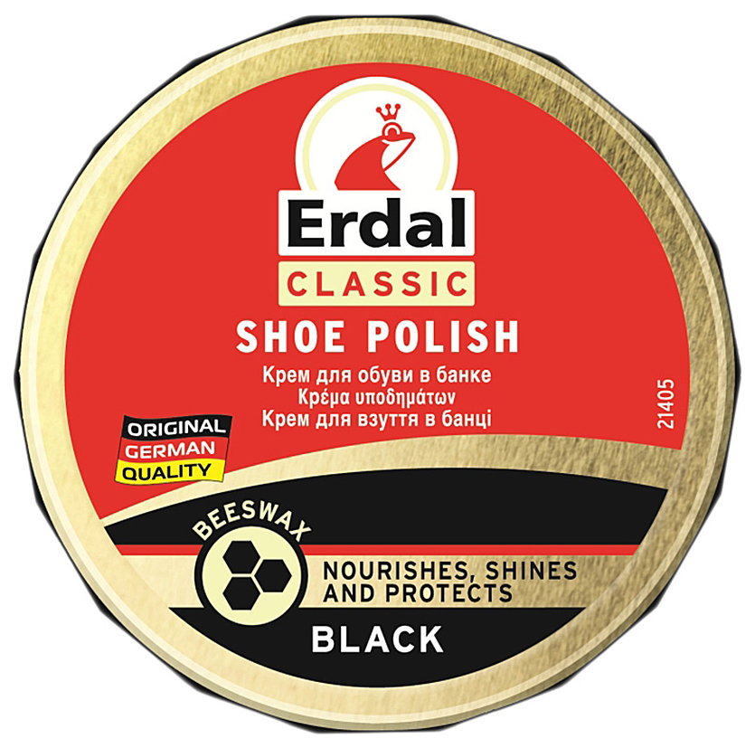 фото Крем для обуви erdal classic в баночке черный 75 г