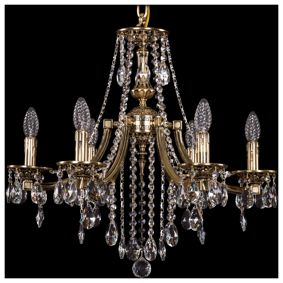 

Люстра подвесная Bohemia Ivele Crystal 1771/6/190/B/GB
