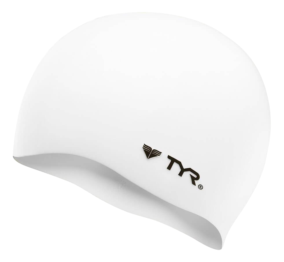 фото Шапочка для плавания tyr wrinkle free silicone cap 100 white