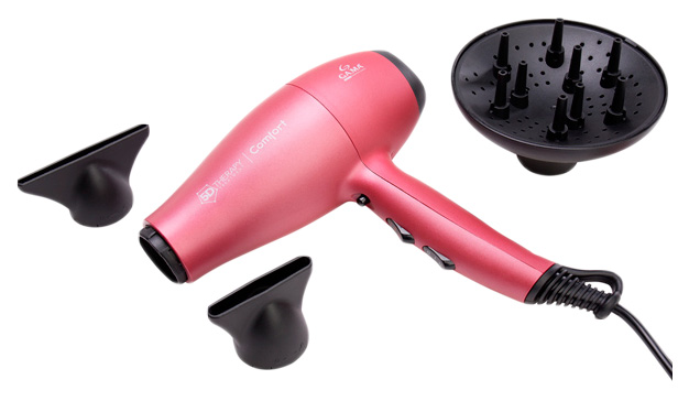 Фен GA.MA GH0501 2 200 Вт розовый, черный профессиональный караоке микрофон l 1038dsp 25w розовый